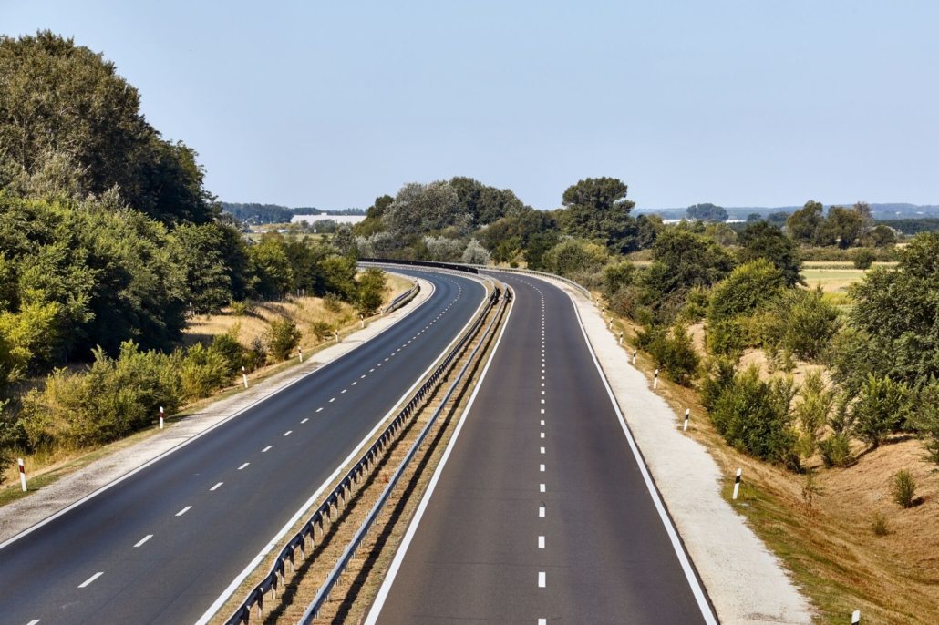 Highway with no traffic