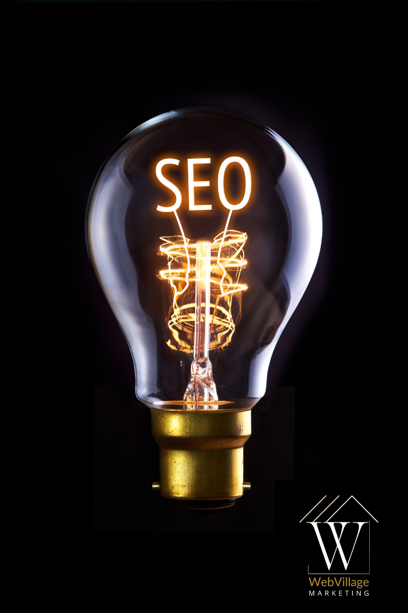 keyword search strategy - lightly bulb on black background